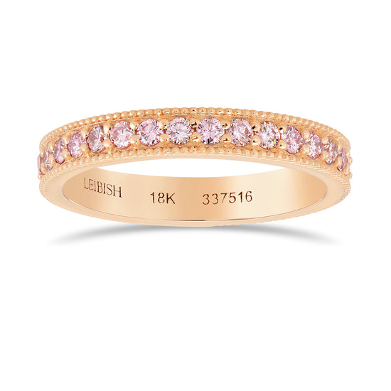Fancy Light Pink Round Brilliant Band 