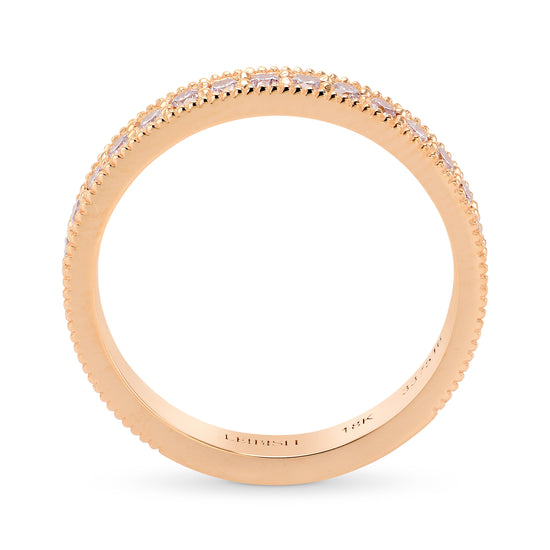 Fancy Light Pink Round Brilliant Band 