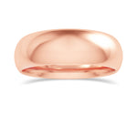 Comfort Fit Domed Wedding Band