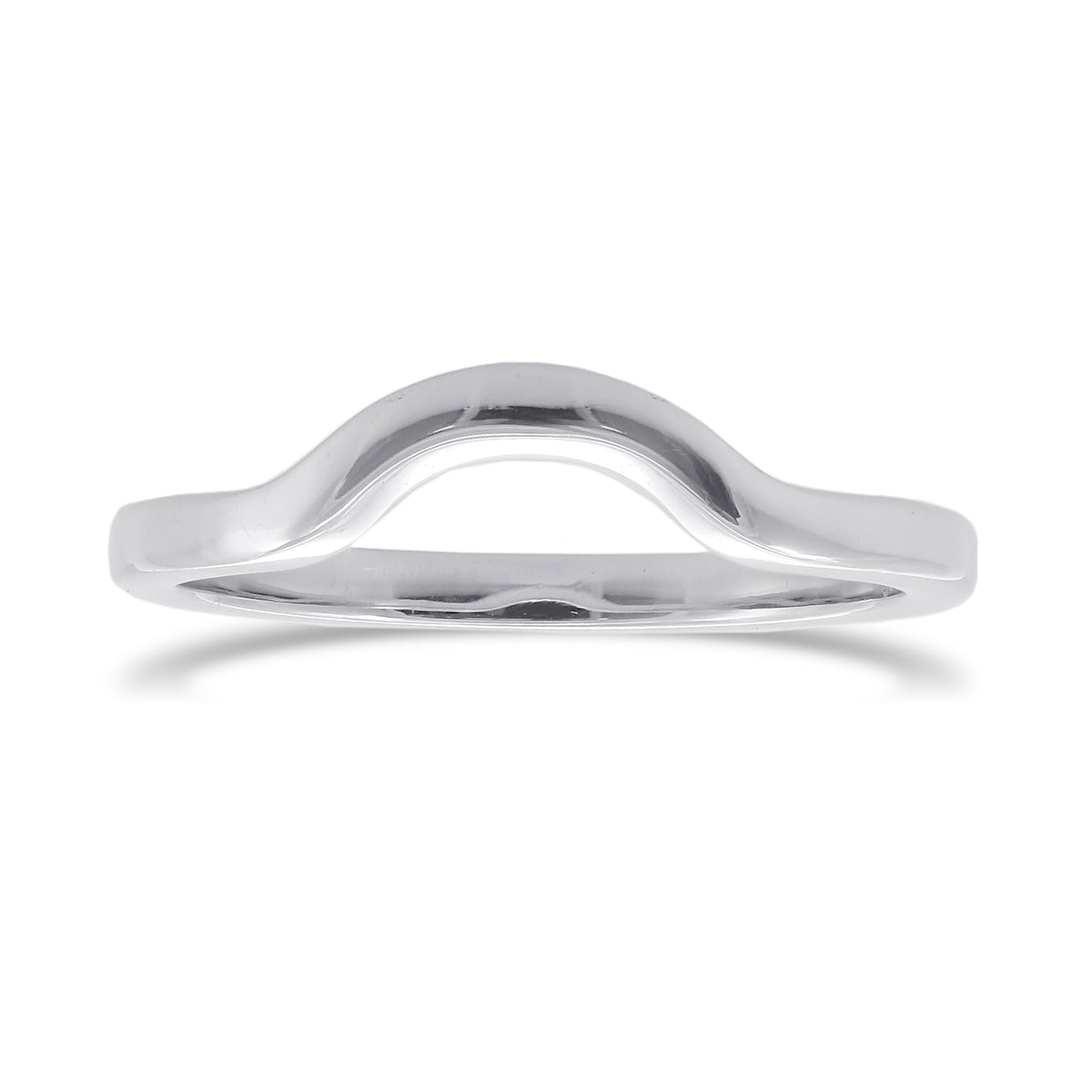 Contoured Platinum Wedding ring