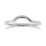 Contoured Platinum Wedding ring