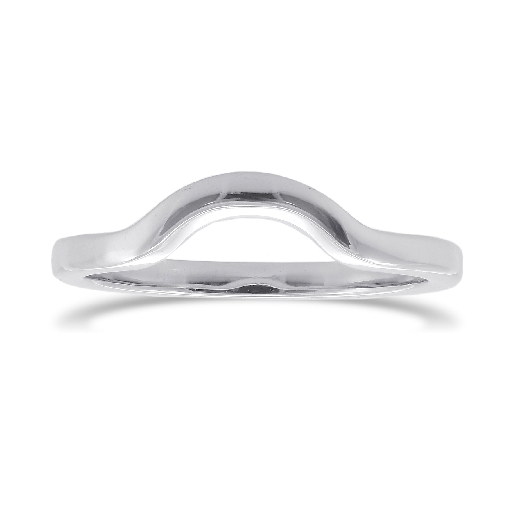 Contoured Platinum Wedding ring