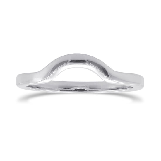 Contoured Platinum Wedding ring