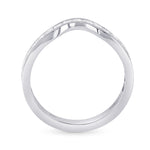 Princess Colorless Diamond Contoured Wedding Ring