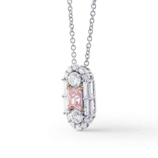 Extraordinary Fancy Light Pink Diamond Art Deco Pendant