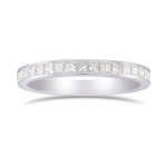 Princess Diamond Half Eternity Wedding Ring 