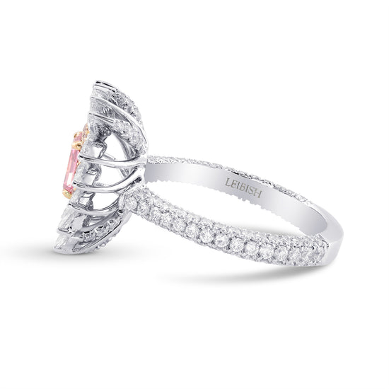 Fancy Vivid Pink Emerald Diamond Dress Ring