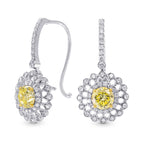 Floral Filigree Drop Earring Settings - 2