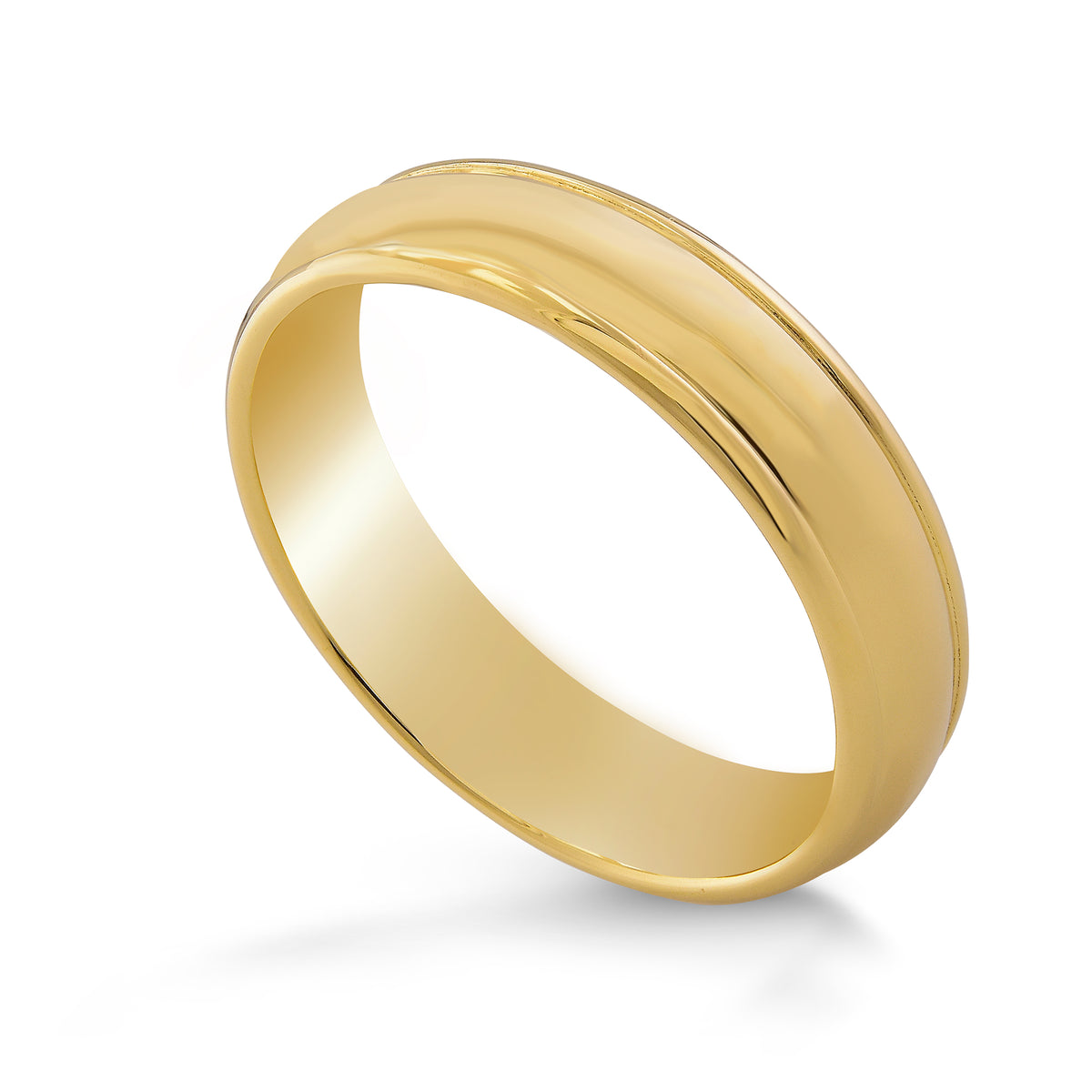 14K Yellow Gold Wedding Band