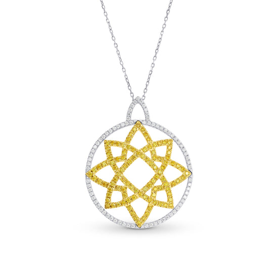 Vivid Yellow and Collection Color Pave Pendant