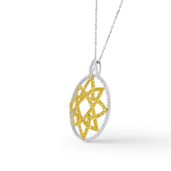 Vivid Yellow and Collection Color Pave Pendant