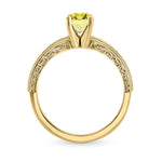 Vintage Style Solitaire & Pave Ring Setting - 5