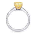 Fancy Yellow Radiant Diamond Engagement & Wedding Ring Set