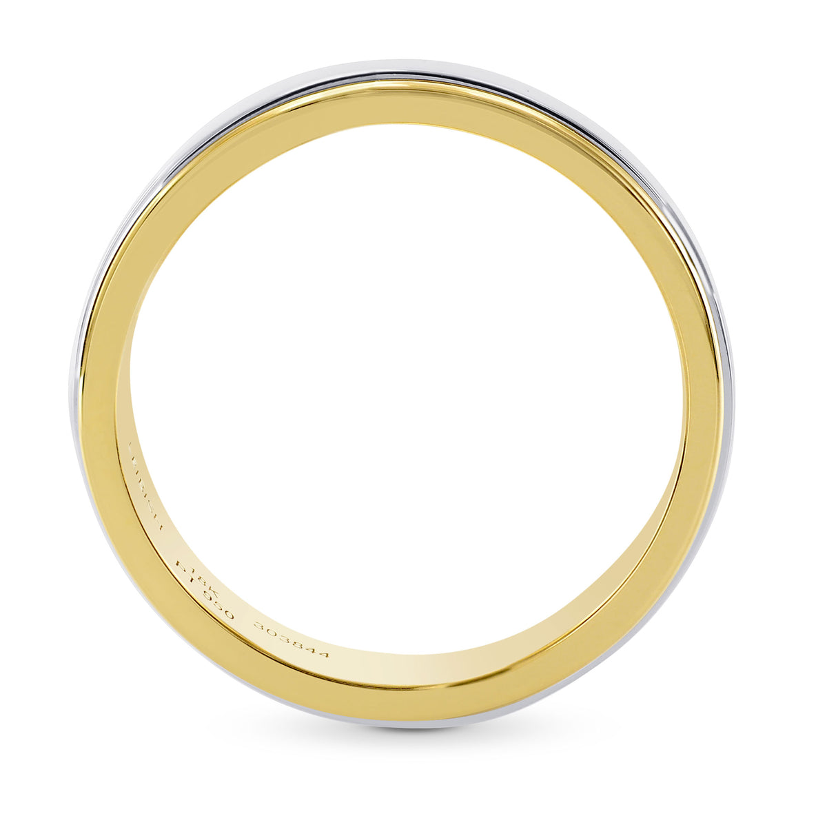 Platinum & 18K Yellow Gold Wedding Band