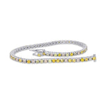 Mix Color Round Brilliant Tennis Bracelet
