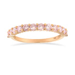 Light Pink Round Brilliant Diamond Band