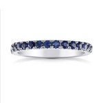 Blue Sapphire Half-Eternity Band