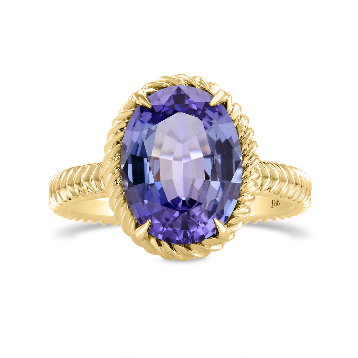 Rope Style Solitaire Ring Setting - 4