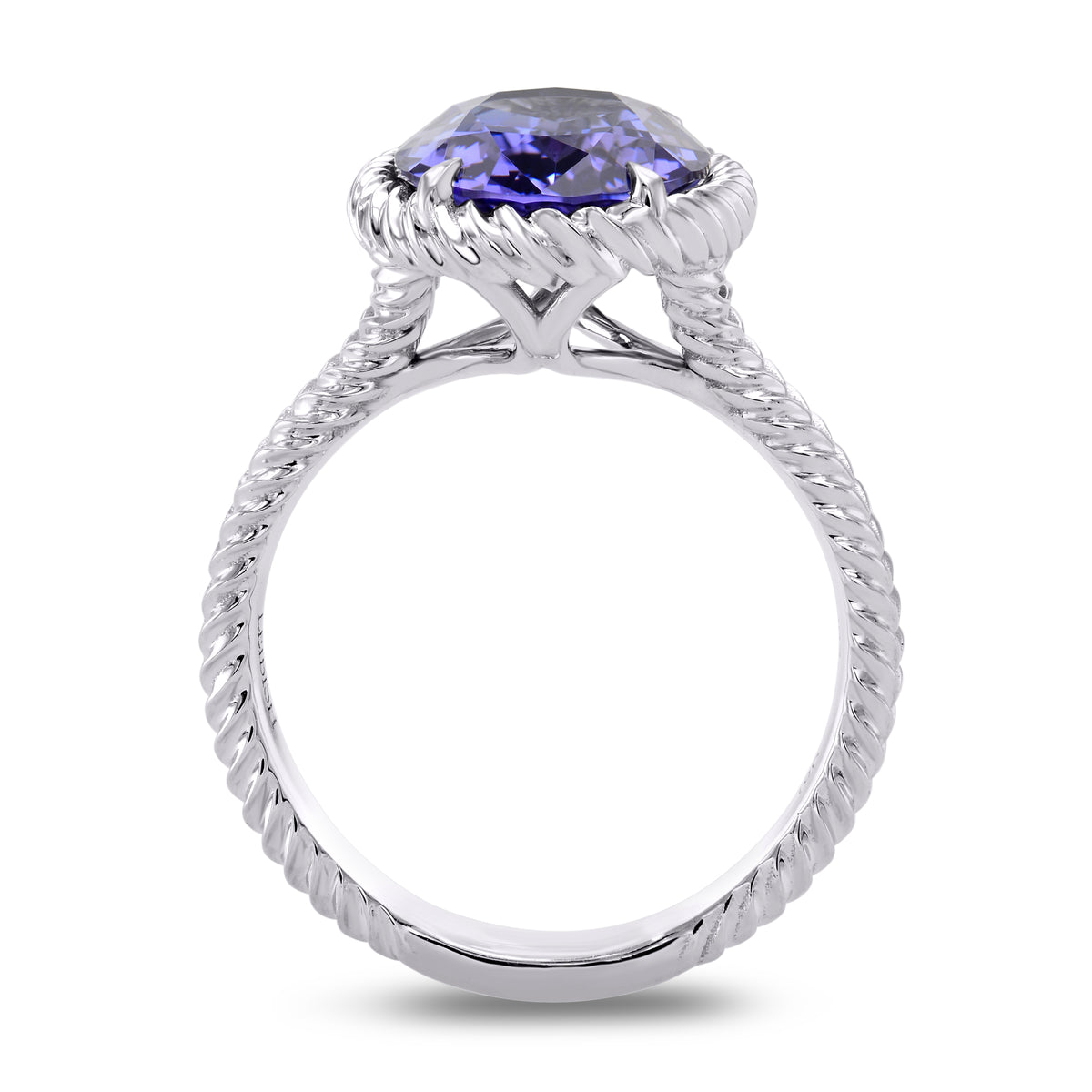 Rope Style Solitaire Ring Setting - 2