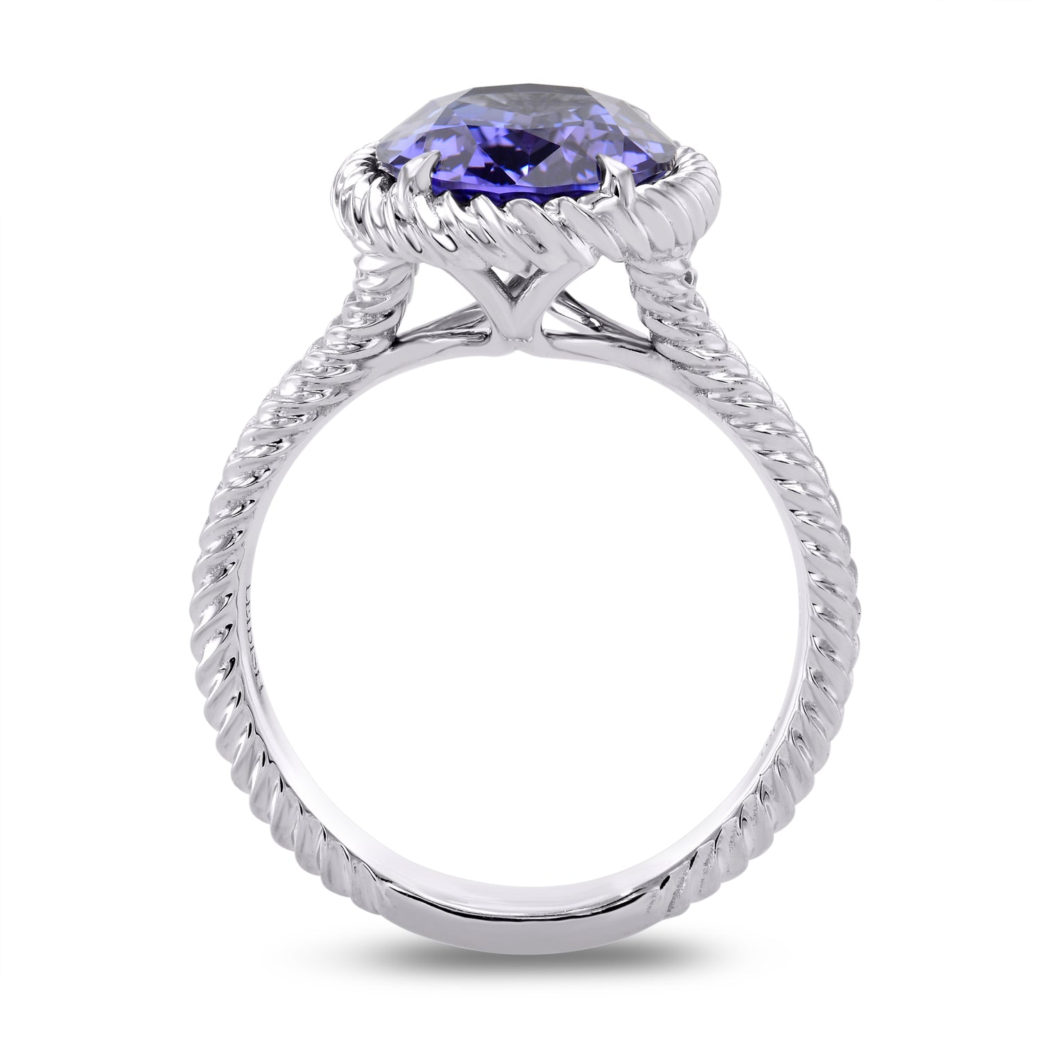 Rope Style Solitaire Ring Setting - 2