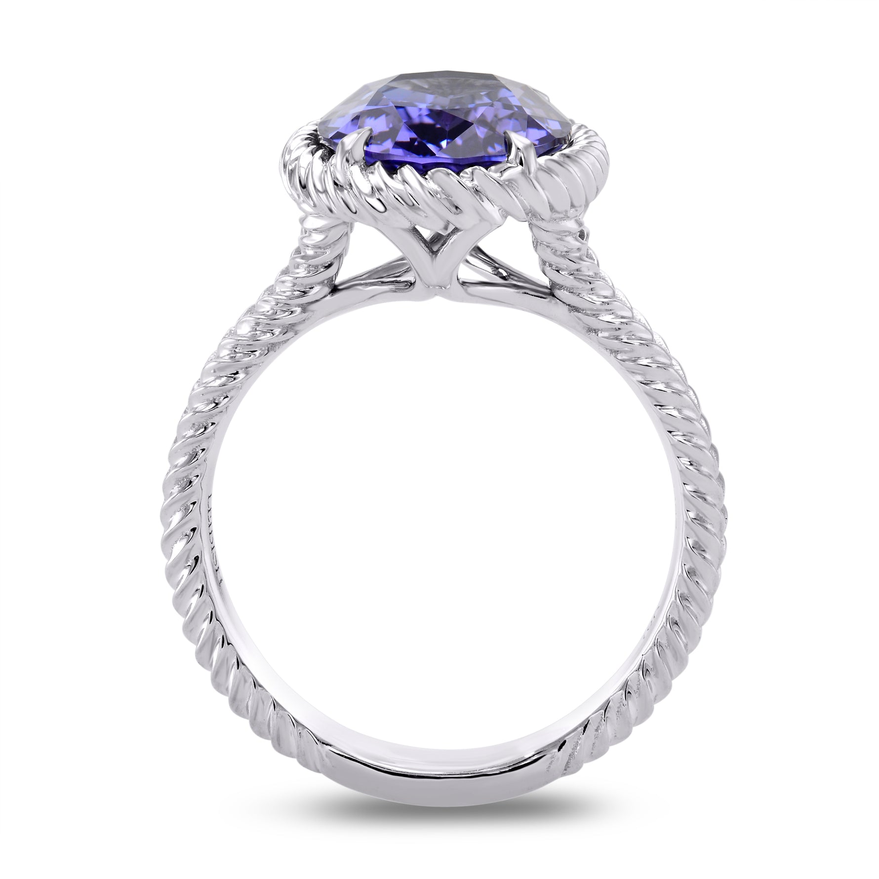 Rope Style Solitaire Ring Setting - 2