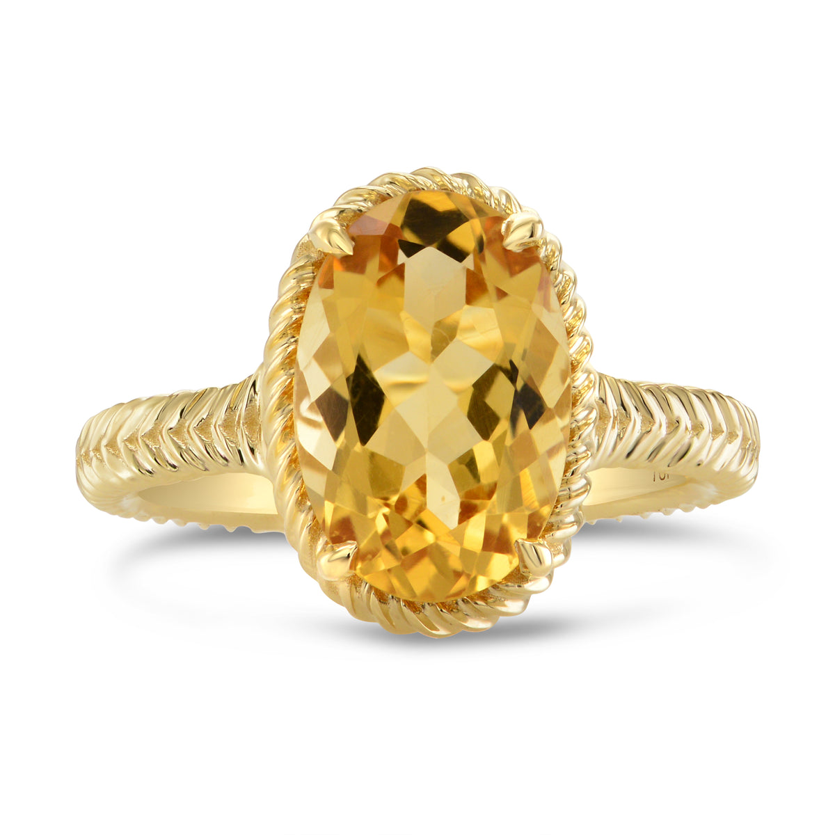 Rope Style Solitaire Ring Setting - 5