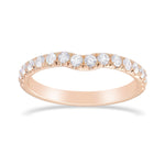 Fancy Orange Brown Round Diamond Wedding Set Rings