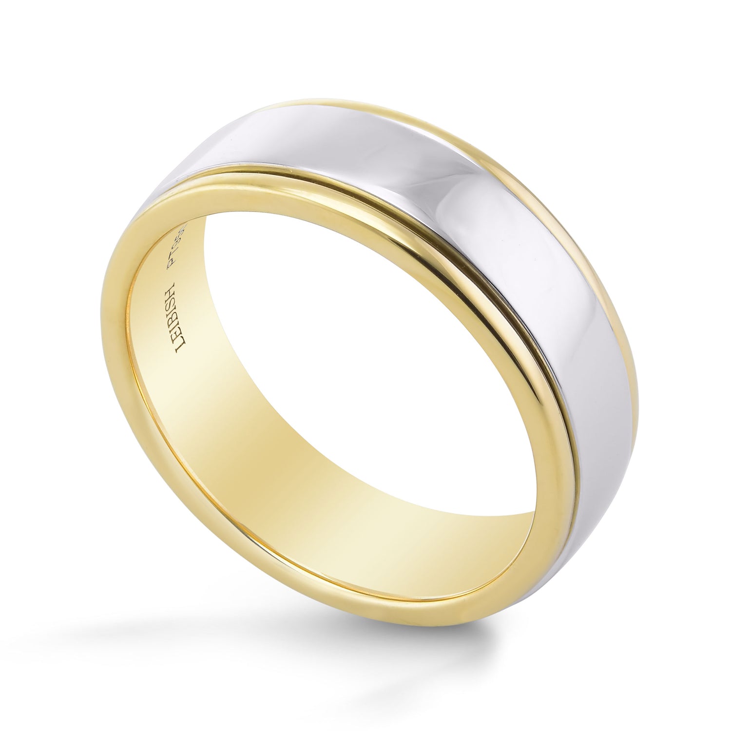 Platinum & 18K Yellow Gold Wedding Band