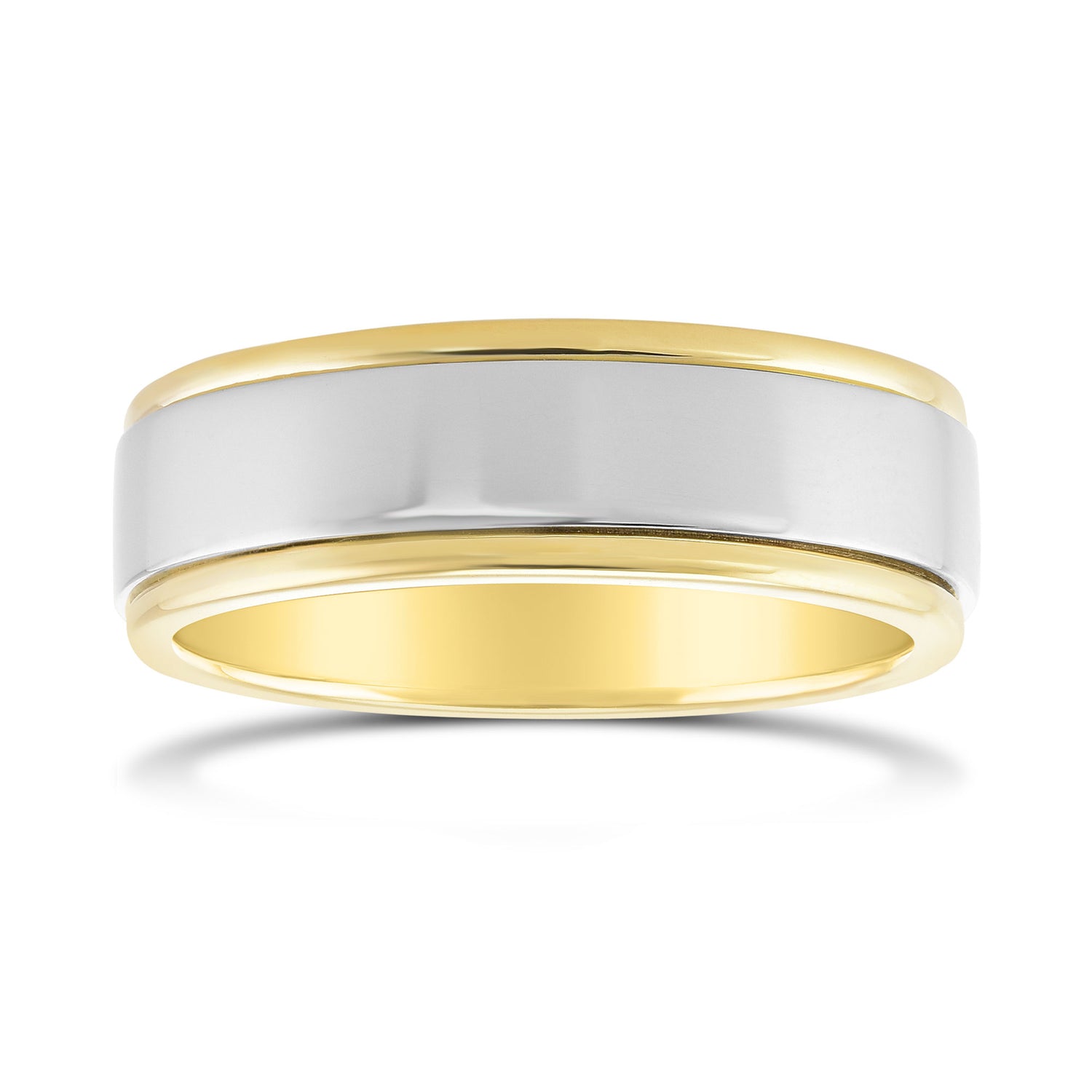 Platinum & 18K Yellow Gold Wedding Band