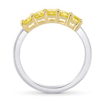Fancy Intense Yellow Radiant Diamond Band Ring