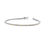 Multicolored Diamond Tennis Bracelet