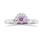 Fancy Intense Purplish Pink Round Diamond Ring
