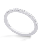 Round Brilliant Open Pave Diamond Wedding Band