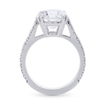 Classic Brilliant shape Diamond Side Stone Ring