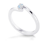 Fancy Intense Green Blue Oval Diamond Crossover Ring