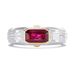 Pigeon Blood Red Ruby Mens Couture Ring