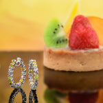 Multicolored Diamond Hoop Earrings