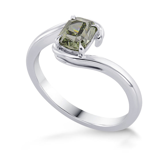 Chameleon Cushion Diamond Solitaire Diamond Ring