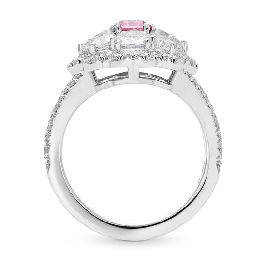 Extraordinary Fancy Intense Pink Radiant Diamond Dress Ring