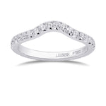 Contoured Eternity Diamond Wedding Band 