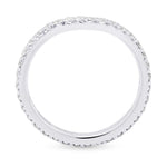 Contoured Eternity Diamond Wedding Band 