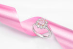 Fancy Light Purplish Pink Cushion Diamond Halo Ring