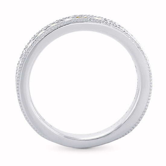 Multicolored Diamond Milgrain Band