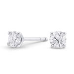 Round Brilliant Diamond Stud Earrings