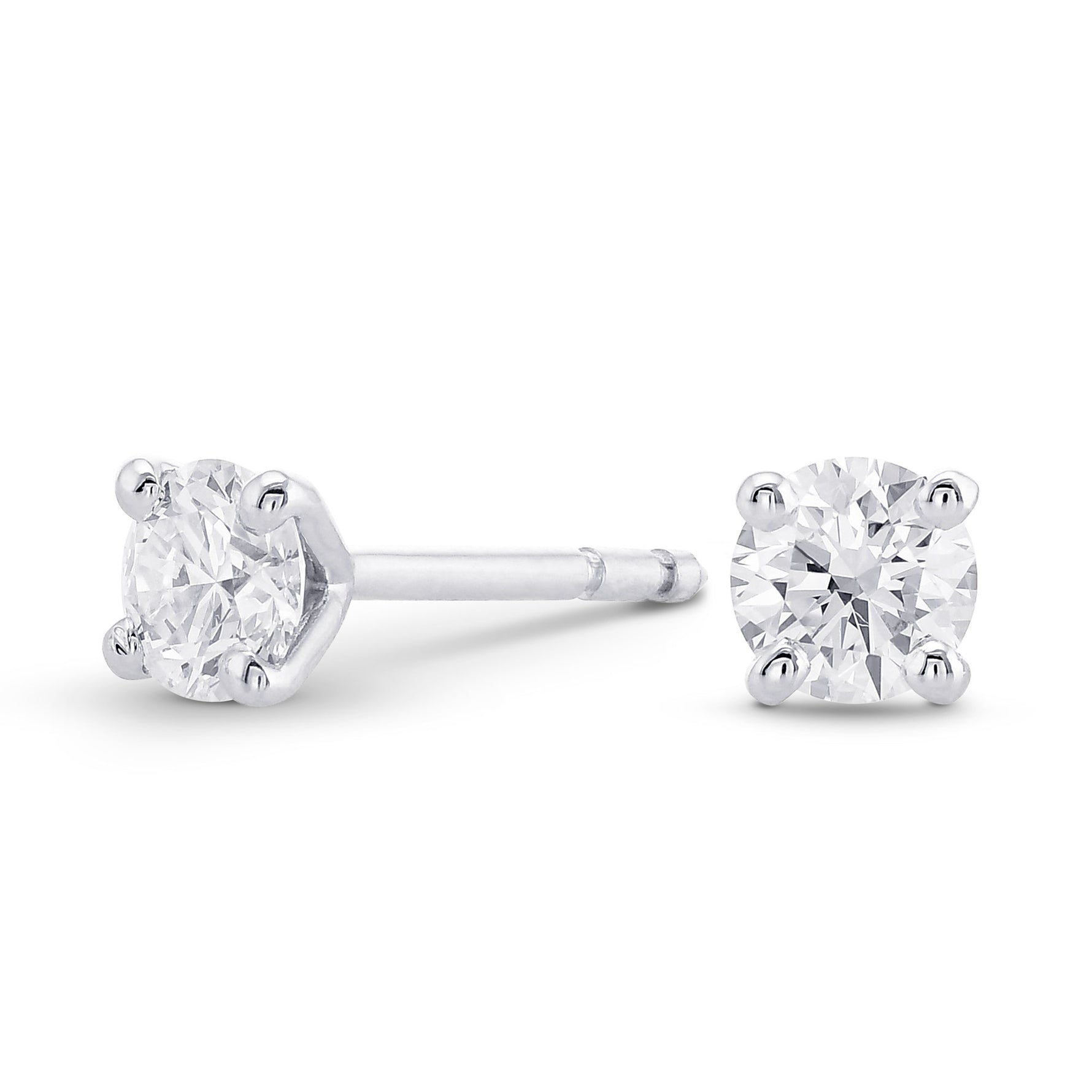 Round Brilliant Diamond Stud Earrings