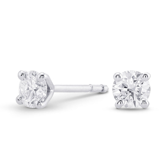 Round Brilliant Diamond Stud Earrings