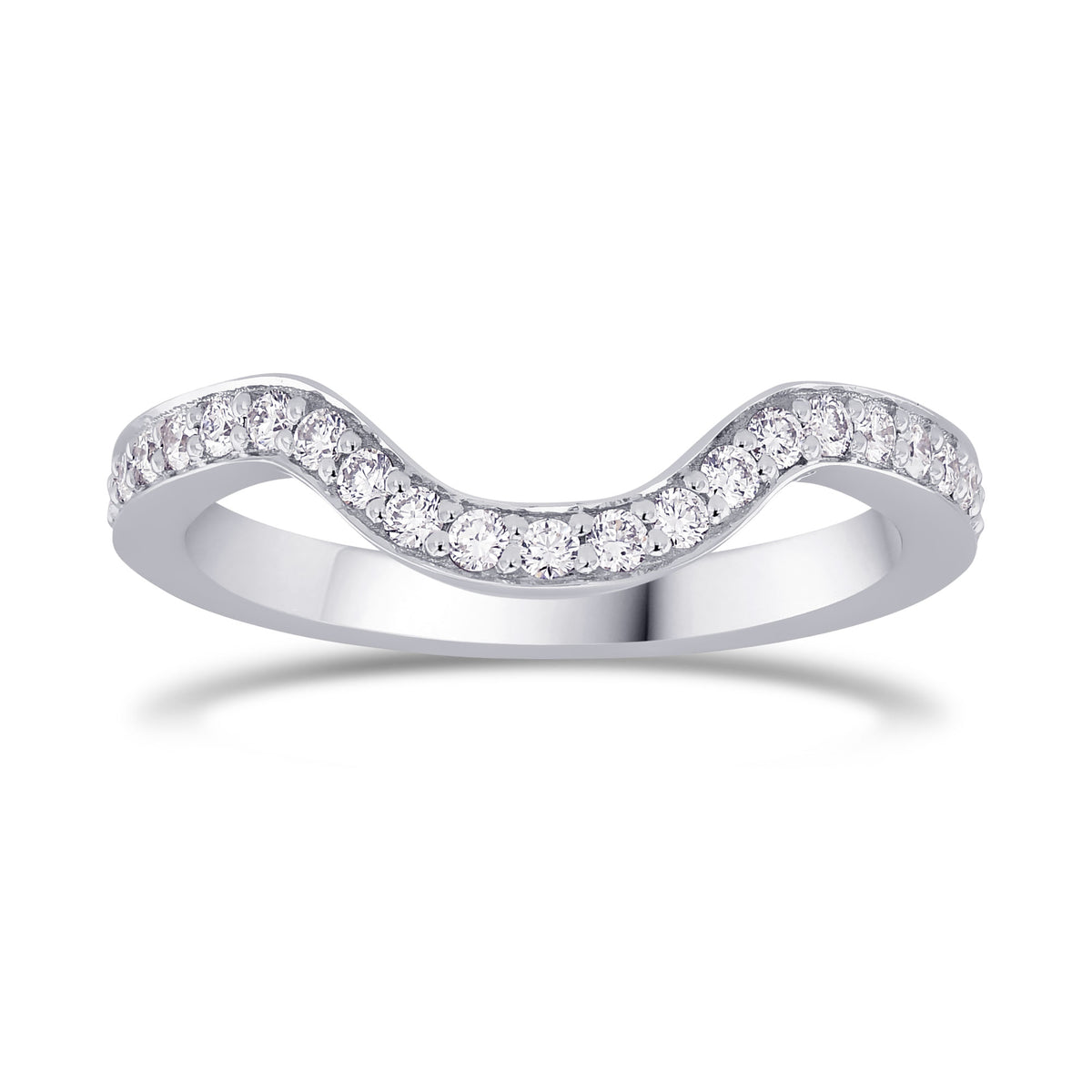 Round Brilliant Diamond Wedding Band