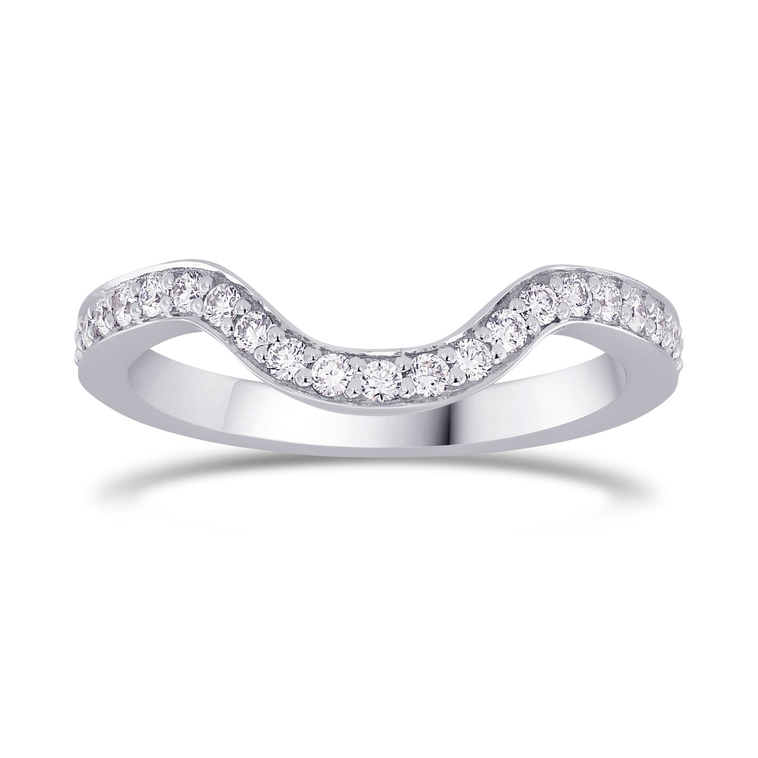 Round Brilliant Diamond Wedding Band