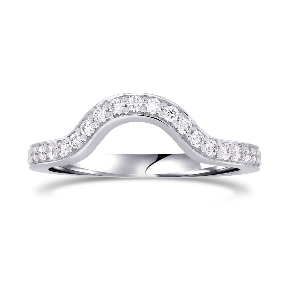 Round Brilliant Diamond Wedding Band