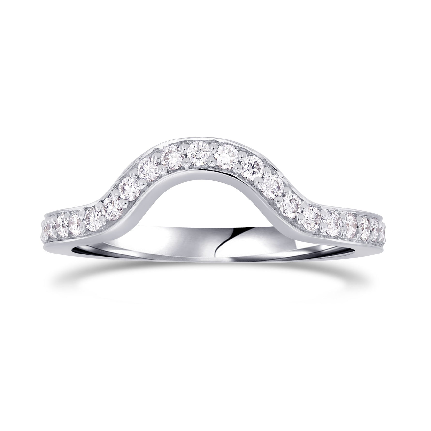 Round Brilliant Diamond Wedding Band